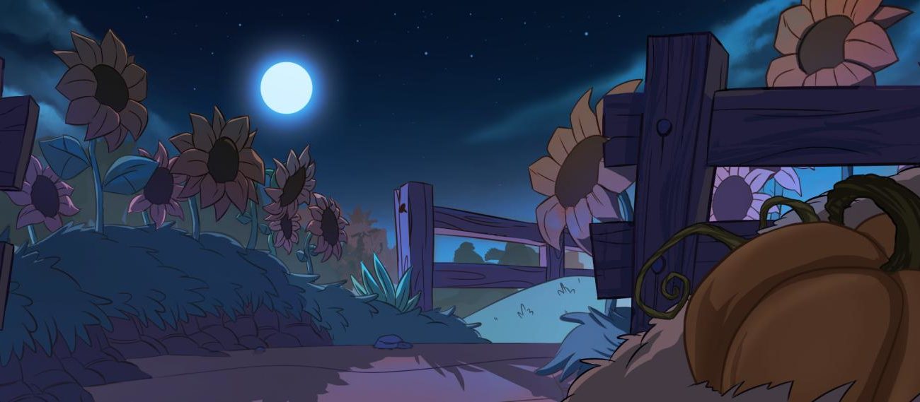 booty farm halloween background