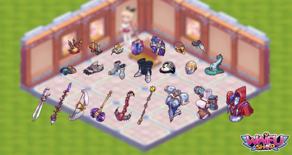 waifu shop tier eight items