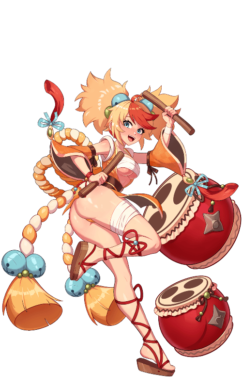 Taiko drummer girl